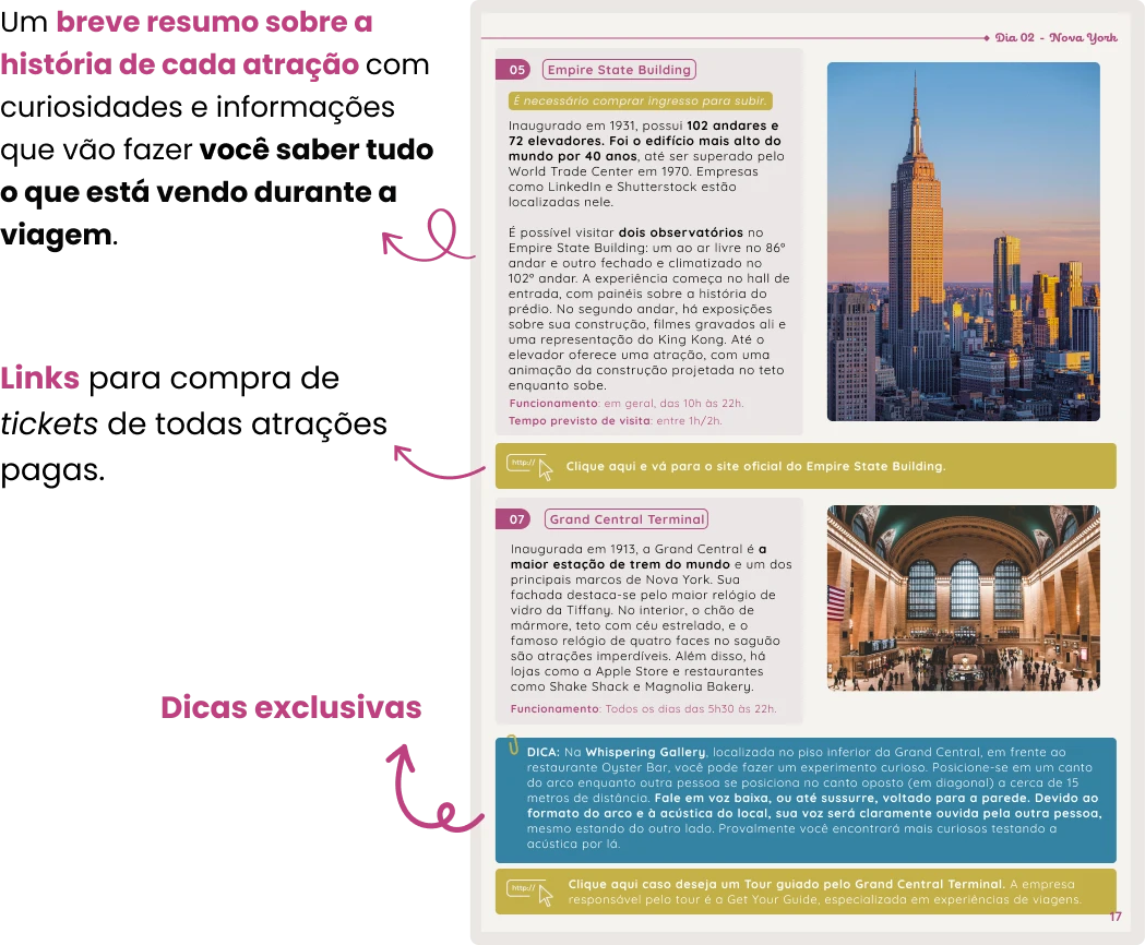 Exemplo de mapas e pontos turísticos (Mobile)